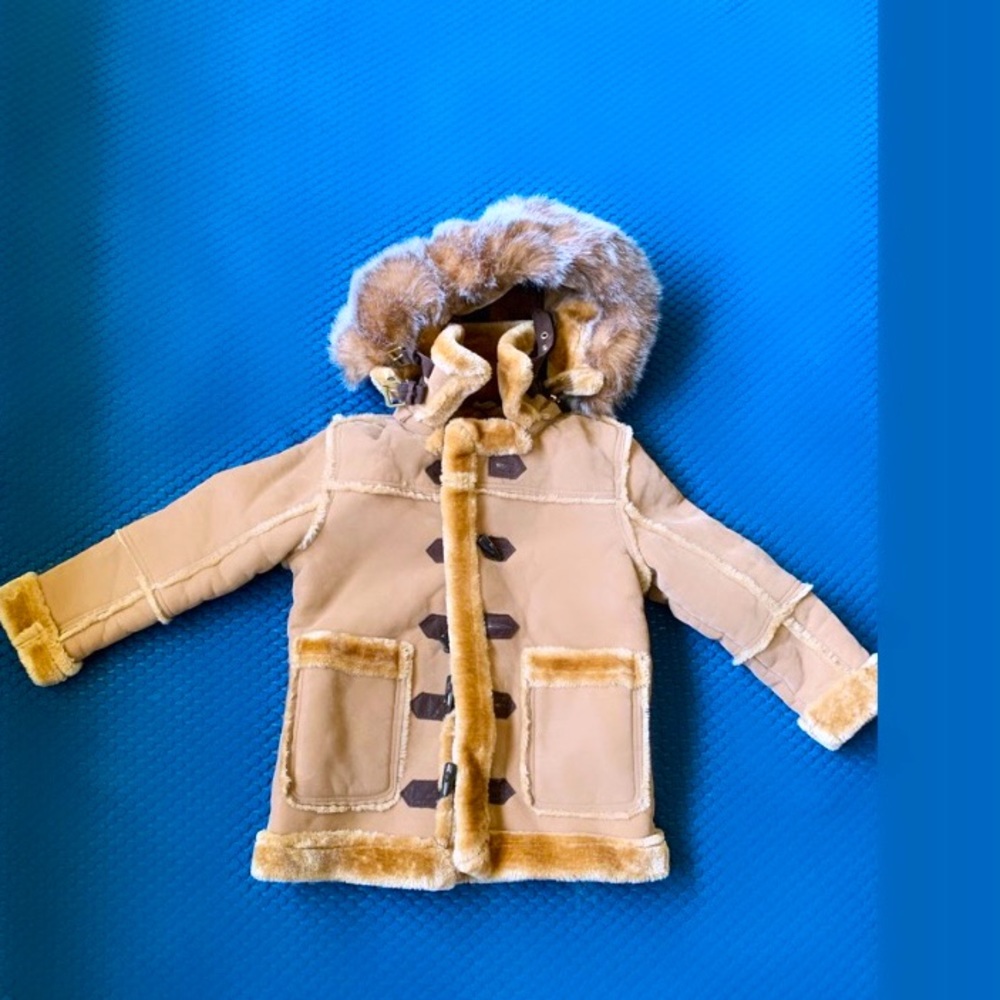 Jordan Craig Kids Denali Shearling Coat (Cognac)